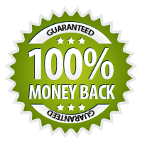 Money Back Guarantee 100% - Burst Badge Green
